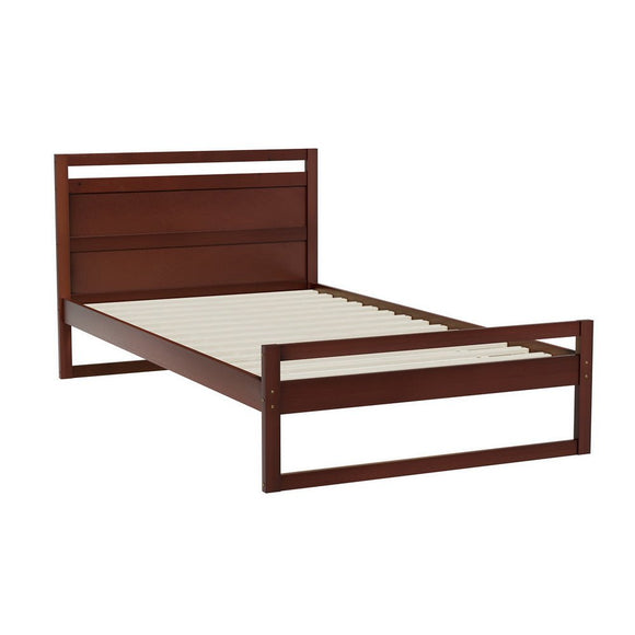 Artiss Bed Frame King Single Size Wooden Walnut WITTON - RnR Galore