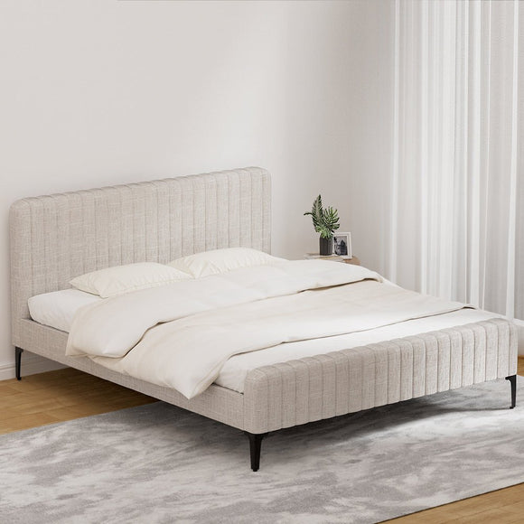 Artiss Bed Frame King Size Beige AMMY - RnR Galore