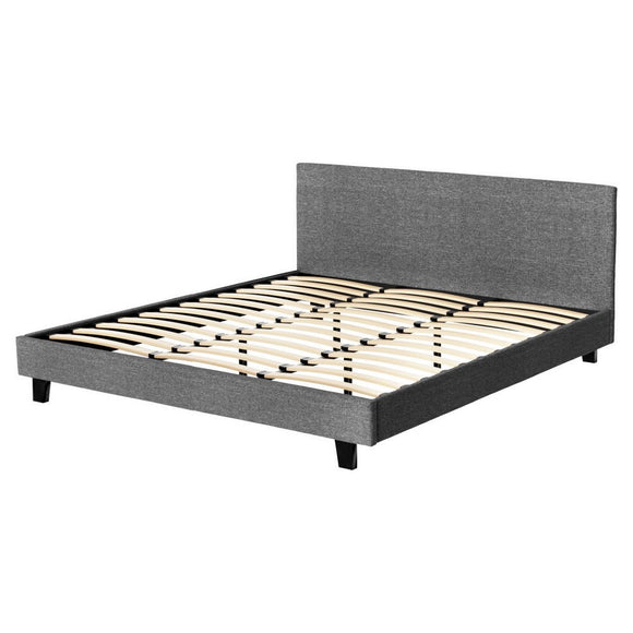 Artiss Bed Frame King Size Grey NEO - RnR Galore