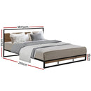 Artiss Bed Frame King Size Metal Bed Frame DANE - RnR Galore