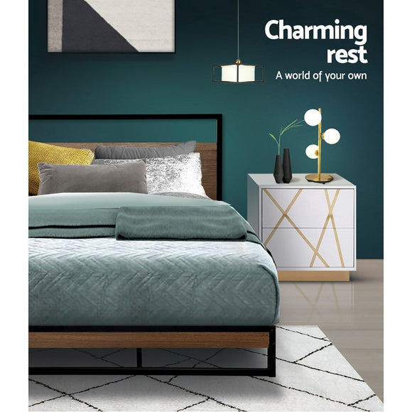 Artiss Bed Frame King Size Metal Bed Frame DANE - RnR Galore
