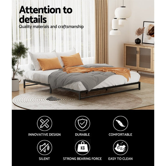 Artiss Bed Frame King Size Metal BERU - RnR Galore