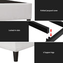 Artiss Bed Frame King Size Metal Grey MASON - RnR Galore