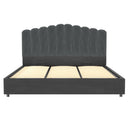 Artiss Bed Frame King Size Velvet Grey FION - RnR Galore