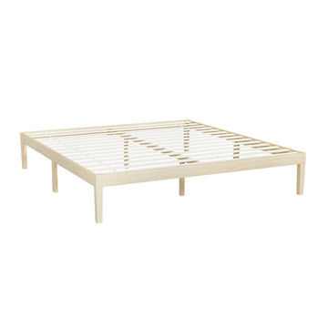 Artiss Bed Frame King Size Wooden Base Mattress Platform Timber Pine BRUNO - RnR Galore