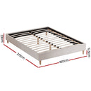 Artiss Bed Frame Queen Size Beige ZORA - RnR Galore