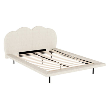 Artiss Bed Frame Queen Size Boucle Beige SASA - RnR Galore