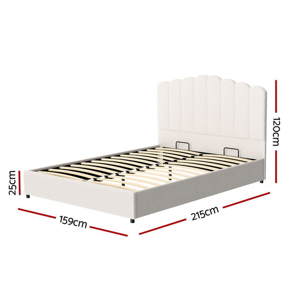 Artiss Bed Frame Queen Size Boucle FION - RnR Galore