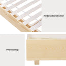 Artiss Bed Frame Queen Size Floating Wooden Mattress Base Platform Timber ODIN - RnR Galore