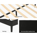 Artiss Bed Frame Queen Size LED Black RAVI - RnR Galore
