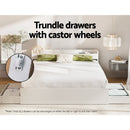 Artiss Bed Frame Queen Size Mattress Base wtih Charging Ports 2 Storage Drawers - RnR Galore