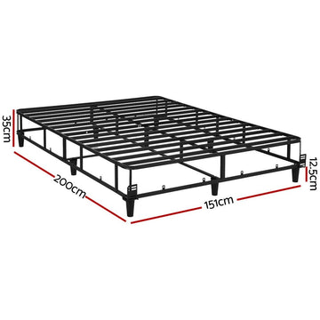 Artiss Bed Frame Queen Size Metal Grey MASON - RnR Galore