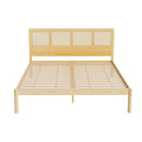 Artiss Bed Frame Queen Size Rattan Wooden RITA - RnR Galore
