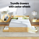 Artiss Bed Frame Queen Size with Charging Ports and 2 Drawers AURA - RnR Galore