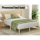 Artiss Bed Frame Queen Size Wooden Base Mattress Platform Timber Pine AMBA - RnR Galore