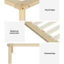 Artiss Bed Frame Queen Size Wooden Base Mattress Platform Timber Pine AMBA - RnR Galore