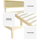 Artiss Bed Frame Queen Size Wooden Base Mattress Platform Timber Pine YUMI - RnR Galore