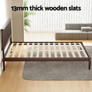 Artiss Bed Frame Queen Size Wooden Base Mattress Platform Timber Walnut VISE - RnR Galore