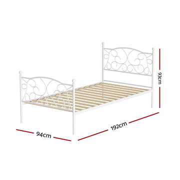 Artiss Bed Frame Single Size Metal Bed Frame GROA - RnR Galore
