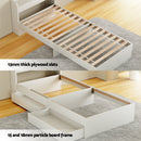 Artiss Bed Frame Single Size with Charging Ports and 2 Drawers AURA - RnR Galore