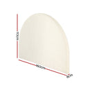 Artiss Bed Head Headboard Bed Frame Queen Boucle - GREI White - RnR Galore