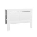 Artiss Bed Head Headboard Queen with Shelves - CABI White - RnR Galore