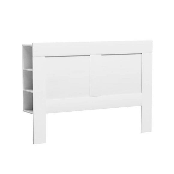 Artiss Bed Head Headboard Queen with Shelves - CABI White - RnR Galore