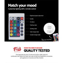 Artiss Bedside Table LED - HERES Black - RnR Galore