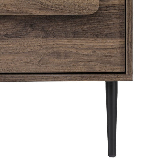 Artiss Bedside Table Nightstand 2 Drawers - Walnut - RnR Galore