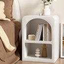 Artiss Bedside Table Shelves Side End Table Storage Nightstand White ARCHED - RnR Galore