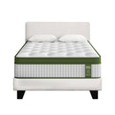 Artiss BedStory Single Bed Frame Mattress Bundle Platform Headboard Medium Firm Hybrid White - RnR Galore