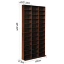 Artiss Bookshelf CD Storage Rack - BERT Walnut - RnR Galore