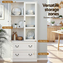 Artiss Buffet Sideboard 180cm Hutch Storage Cabinet Kitchen Drawer Door White - RnR Galore