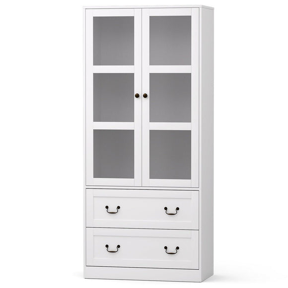 Artiss Buffet Sideboard 180cm Hutch Storage Cabinet Kitchen Drawer Door White - RnR Galore