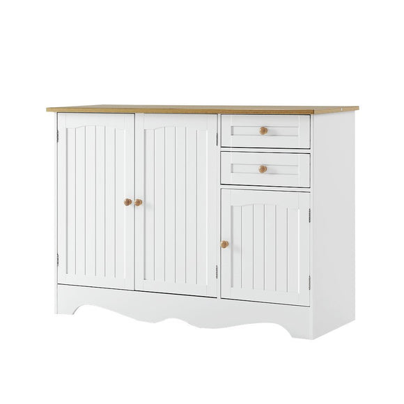 Artiss Buffet Sideboard 3 Doors - BERNE White - RnR Galore