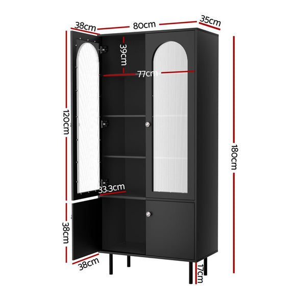 Artiss Buffet Sideboard Cupboard Cabinet Black - RnR Galore
