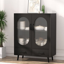 Artiss Buffet Sideboard Double Doors - Black - RnR Galore