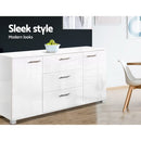 Artiss Buffet Sideboard High Gloss - White - RnR Galore