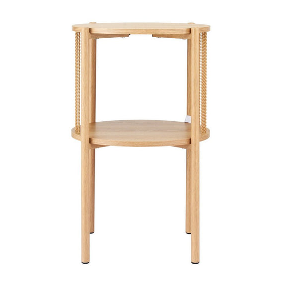 Artiss Coffee Table 2 - Tier Round Wood - RnR Galore
