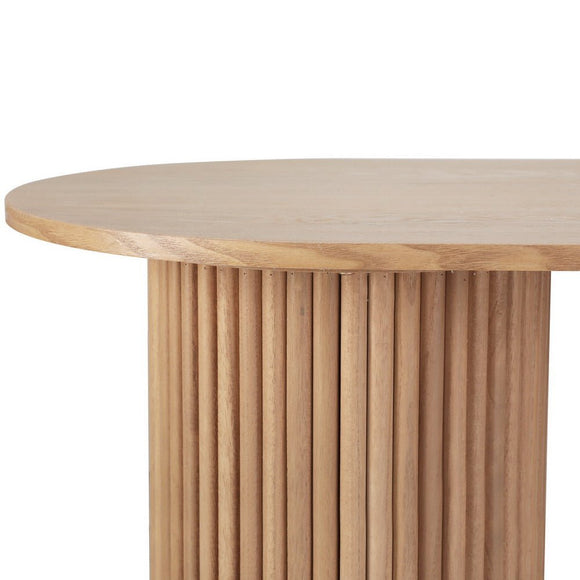 Artiss Coffee Table Oval 100CM Pine Samuel - RnR Galore