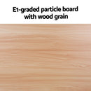Artiss Coffee Table Oval 110CM Pine Alva - RnR Galore