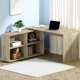 Artiss Computer Desk Bookshelf Oak 130CM - RnR Galore