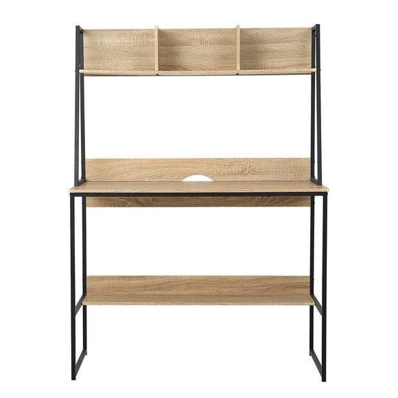Artiss Computer Desk Bookshelf Storage 100CM Oak - RnR Galore