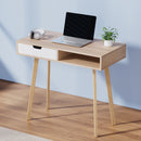 Artiss Computer Desk Drawer Cabinet Shelf Oak 90CM - RnR Galore