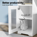 Artiss Computer Desk Shelf Cabinet L - Shape White 150CM - RnR Galore