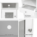 Artiss Computer Desk Shelf Cabinet L - Shape White 150CM - RnR Galore