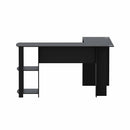 Artiss Computer Desk Shelf L - Shape Black 136CM - RnR Galore