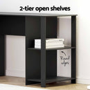 Artiss Computer Desk Shelf L - Shape Black 136CM - RnR Galore