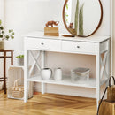 Artiss Console Table 2 Drawers 100CM White Chole - RnR Galore