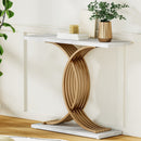 Artiss Console Table Marble Effect White&Gold - RnR Galore